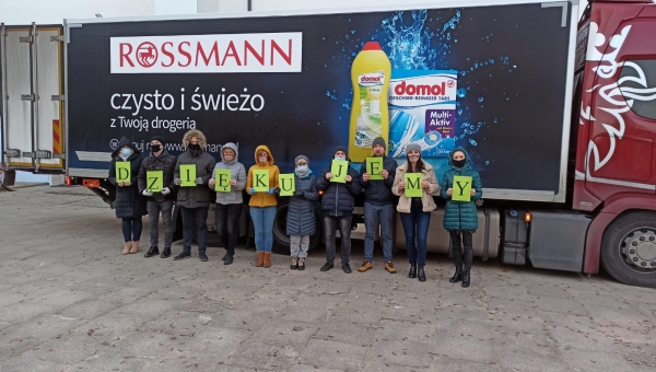 Podziękowania dla firmy Rossman